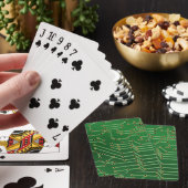 Jeu De Cartes Carte cool Circuit Vert ordinateur (In Situ)
