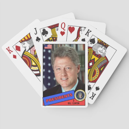 Jeu De Cartes Carte de baseball de Bill Clinton (dos)