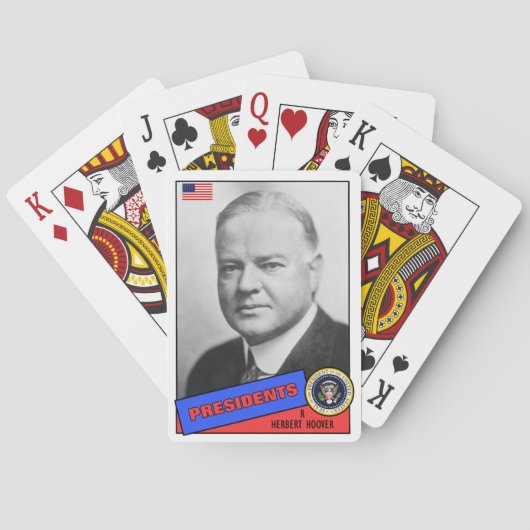 Jeu De Cartes Carte de baseball Herbert Hoover (dos)