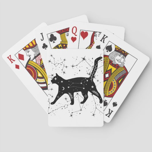 Jeu De Cartes carte de chat constellation (dos)