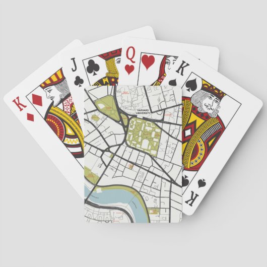 JEU DE CARTES CARTE DE DÉTAIL DES MASSACHUSETTS DE L'UNIVERSITÉ  (dos)