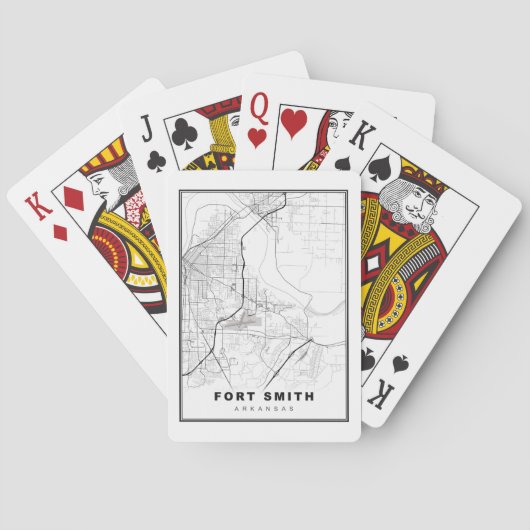 Jeu De Cartes Carte de Fort Smith (dos)