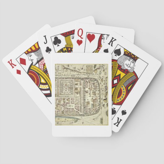Jeu De Cartes Carte de Jérusalem et des abords, de 'C (dos)
