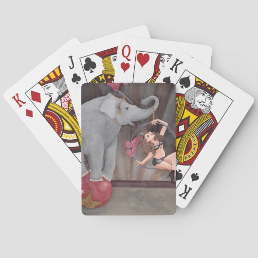 Jeu De Cartes Carte de jeu Circus Elephant Acrobat (dos)