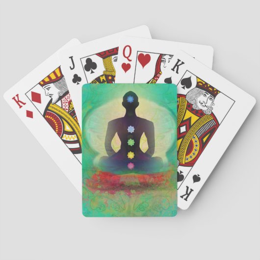 Jeu De Cartes Carte de jeu classique de yoga de méditation (dos)