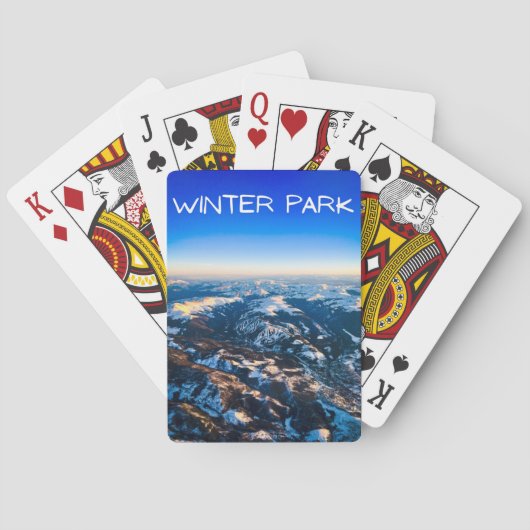Jeu De Cartes Carte de jeu classique du parc d'hiver (dos)