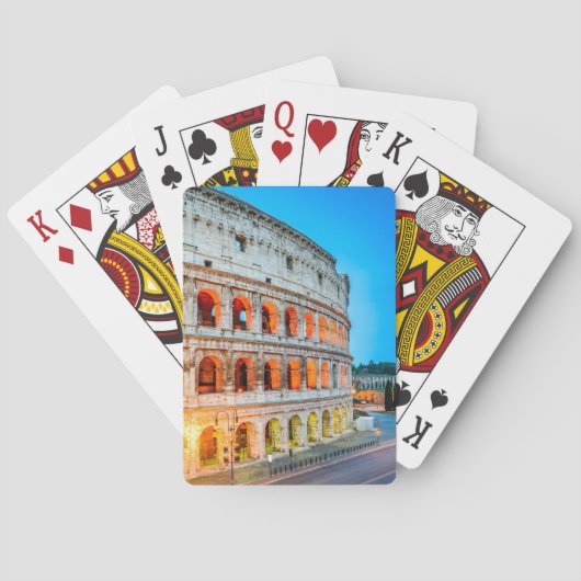 Jeu De Cartes Carte de jeu Colisée Rome Italie (dos)