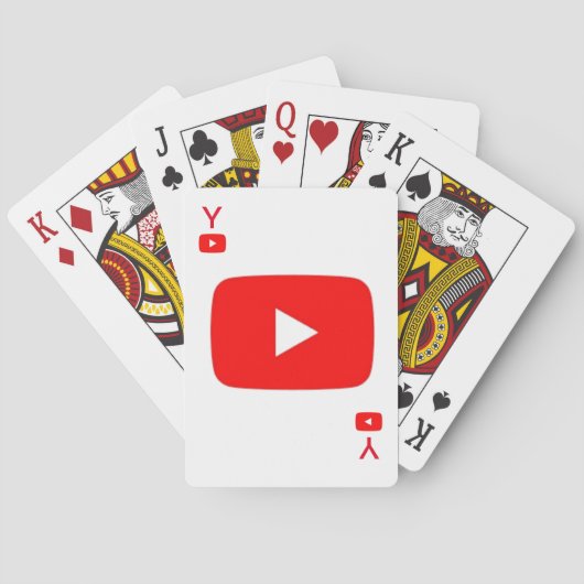 Jeu De Cartes Carte de jeu de Youtube (dos)