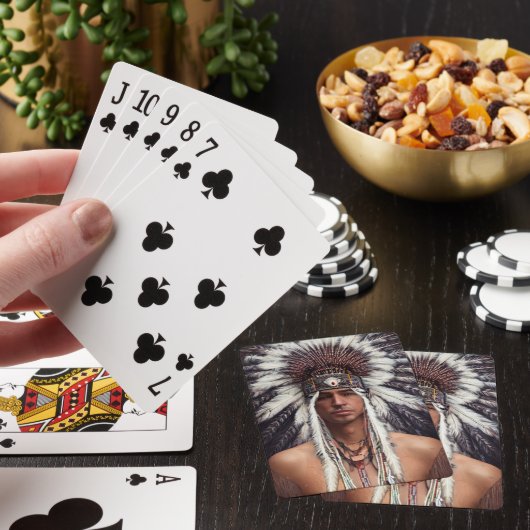 Jeu De Cartes Carte de jeu des Ojibwe d'Amérique (In Situ)