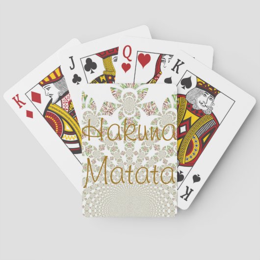 Jeu De Cartes Carte de jeu Hakuna Matata (dos)
