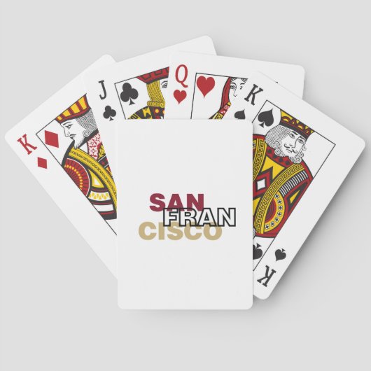 Jeu De Cartes Carte de jeu San Francisco (dos)