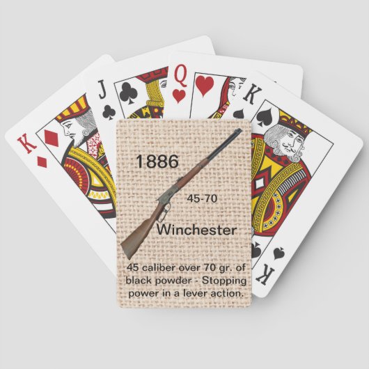 Jeu De Cartes Carte de jeu Winchester 1886 (dos)