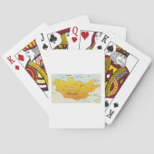 Jeu De Cartes Carte de la Mongolie (dos)