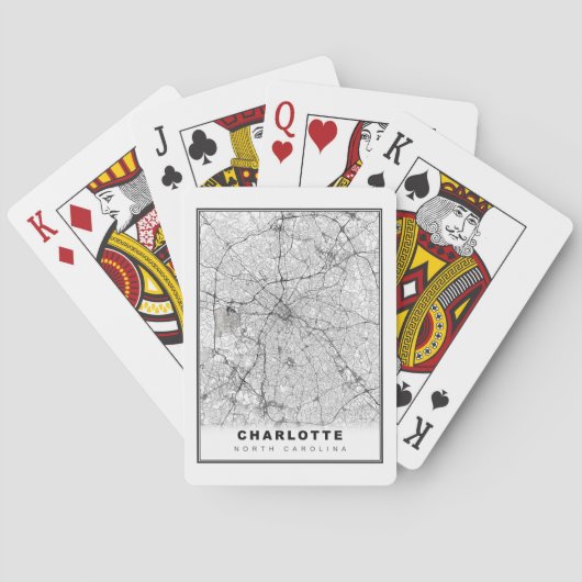 Jeu De Cartes Carte de la région de Charlotte (dos)