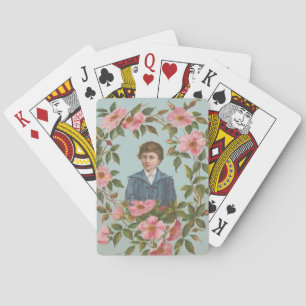 Jeu De Cartes Carte de la Saint-Valentin allemande antique kitsc