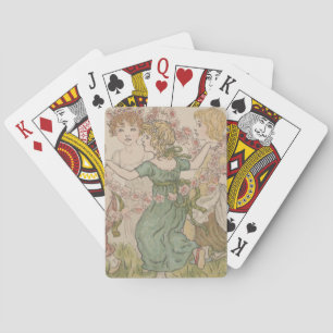 Jeu De Cartes Carte de la Saint-Valentin antique, Kate Greenway,