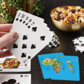 Jeu De Cartes Carte de l'Afrique avec drapeaux (In Situ)
