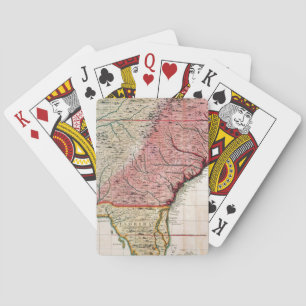 JEU DE CARTES CARTE DE L'AMÉRIQUE COLONIALE, 1733