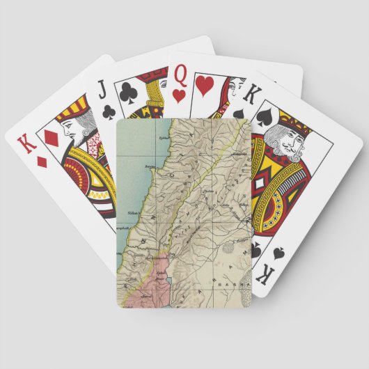 Jeu De Cartes Carte de l'ancien Israël (dos)