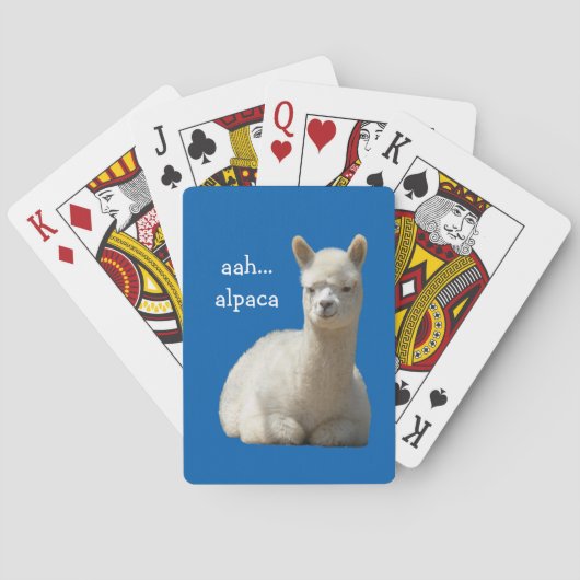 Jeu De Cartes Carte de lecture Alpaca (dos)