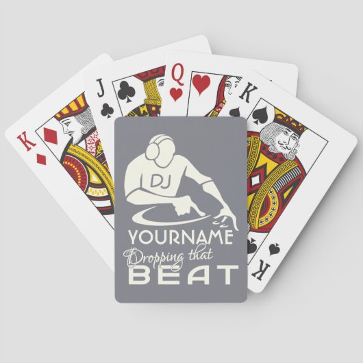 Jeu De Cartes Carte de lecture DJ personnalisée (dos)