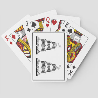 Jeu De Cartes Carte de lecture graphique de gâteau mariage