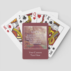 Jeu De Cartes Carte de lecture personnalisée du devis vie