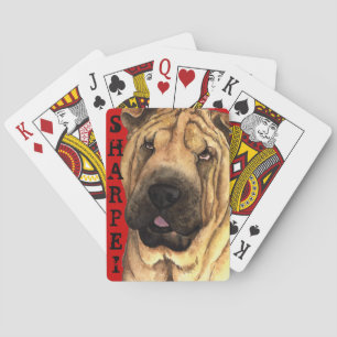 Jeu De Cartes Carte de lecture Shar-Pei Color Block