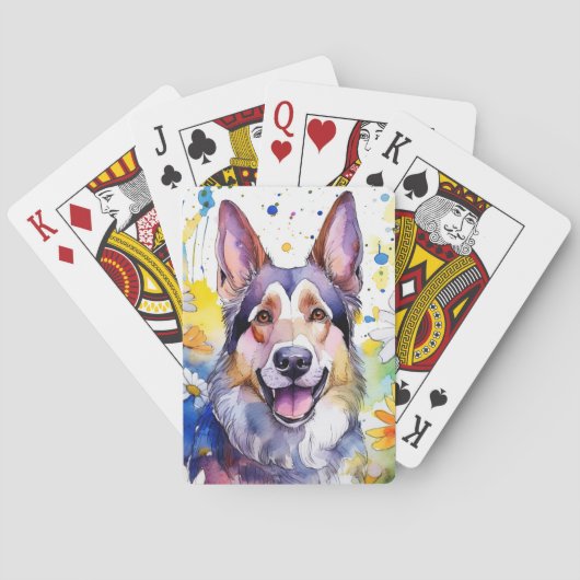 Jeu De Cartes Carte de lecture Shepard allemande (dos)