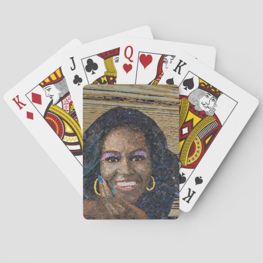 Jeu De Cartes Carte de paiement Michelle Obama (dos)