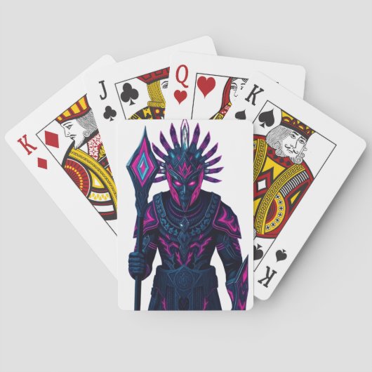 Jeu De Cartes Carte de poker Cyber Warrior (dos)