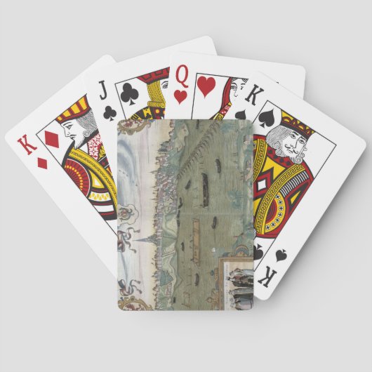 Jeu De Cartes Carte de Varsovie, extraite de 'Civitates Orbis Te (dos)