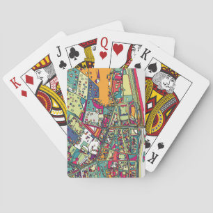 Jeu De Cartes Carte de ville de Budapest, Hongrie  