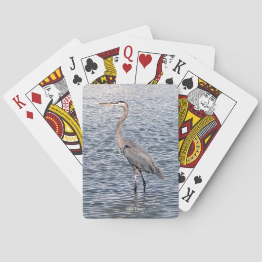 Jeu De Cartes Carte d'eau Blue Heron (dos)