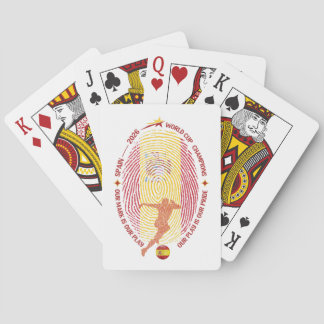 Jeu De Cartes Carte d'empreinte digitale dorée pour les fans de