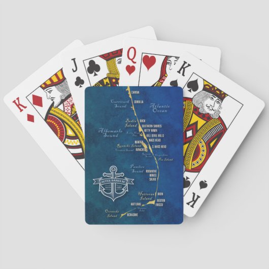 Jeu De Cartes Carte des banques externes nautiques (dos)