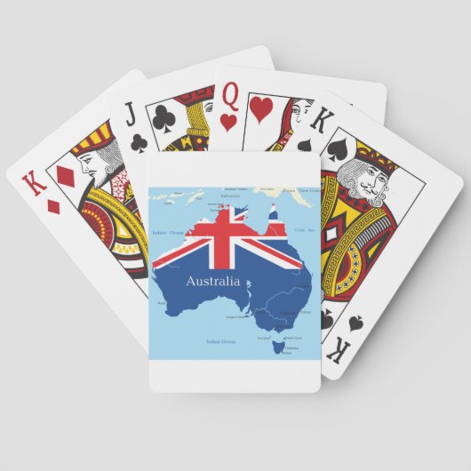 Jeu De Cartes Carte des cartes de jeu de l'Australie (dos)