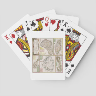 Jeu De Cartes Carte des colonies anglaises dans les Caraïbes, pu