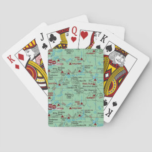 Jeu De Cartes Carte des pistes vertes