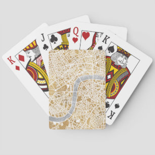 Jeu De Cartes Carte dorée de ville de Londres