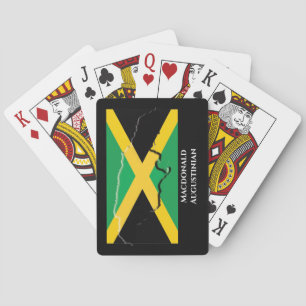 Jeu De Cartes CARTE DRAPEAU Patriotique JAMAICA Personnalisée