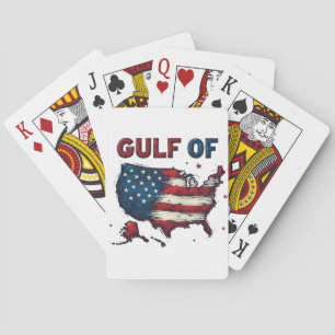Jeu De Cartes Carte du golfe d'Amérique USA Trump USA Golfe du M