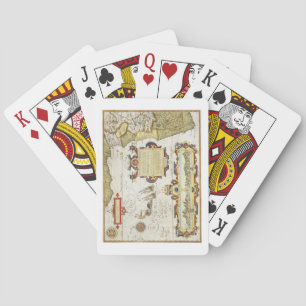 Jeu De Cartes Carte du littoral ouest-africain, 1596 (coloré à l