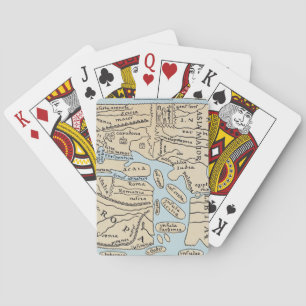 JEU DE CARTES CARTE DU MONDE 2E SIÈCLE