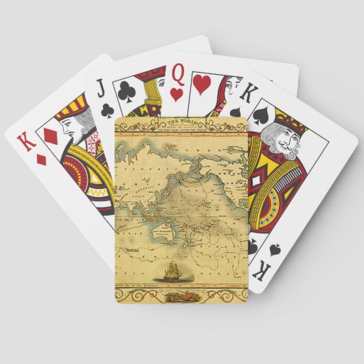 Jeu De Cartes Carte du monde antique (dos)