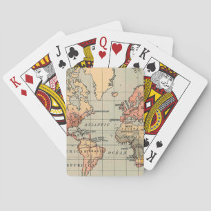 Jeu De Cartes Carte du monde antique Extraordinaire