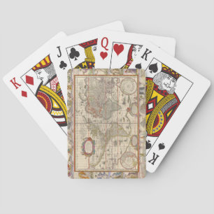 Jeu De Cartes Carte du monde médiéval (par Willem Blaeu)