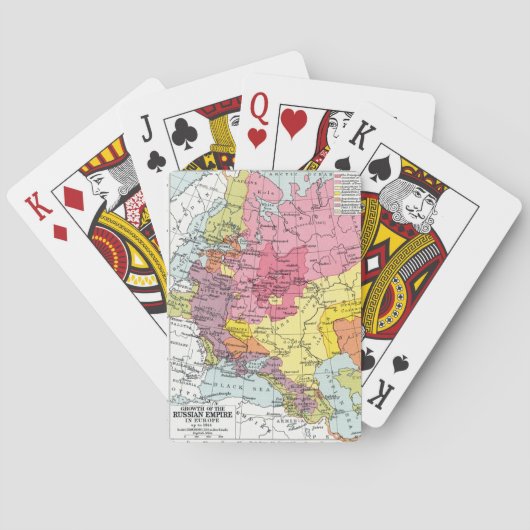 JEU DE CARTES CARTE : EXPANSION DE LA RUSSIE (dos)