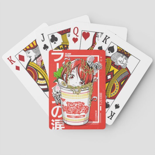 Jeu De Cartes Carte fille Anime de nouilles (dos)