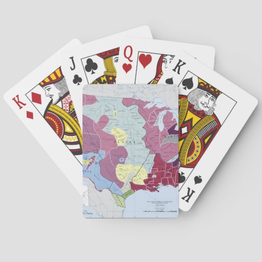 JEU DE CARTES CARTE : INDIENS D'AMERIQUE (dos)